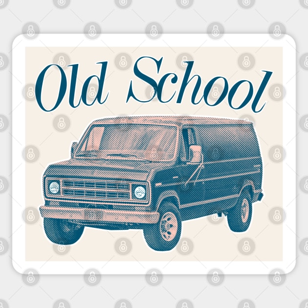 OLD SCHOOL ///// Retro Style Original Design Sticker by DankFutura